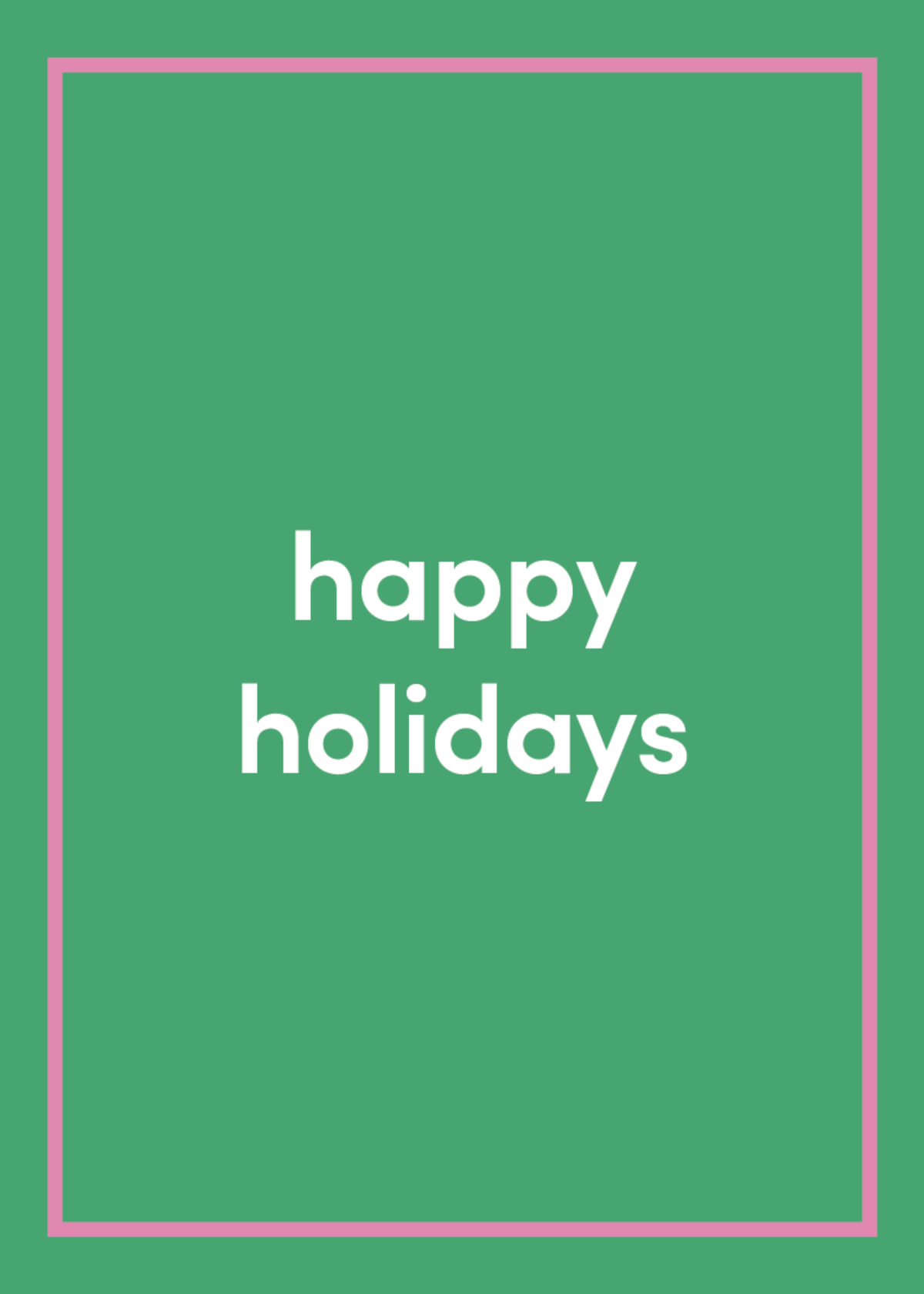 Happy Holidays Greeting Card T7