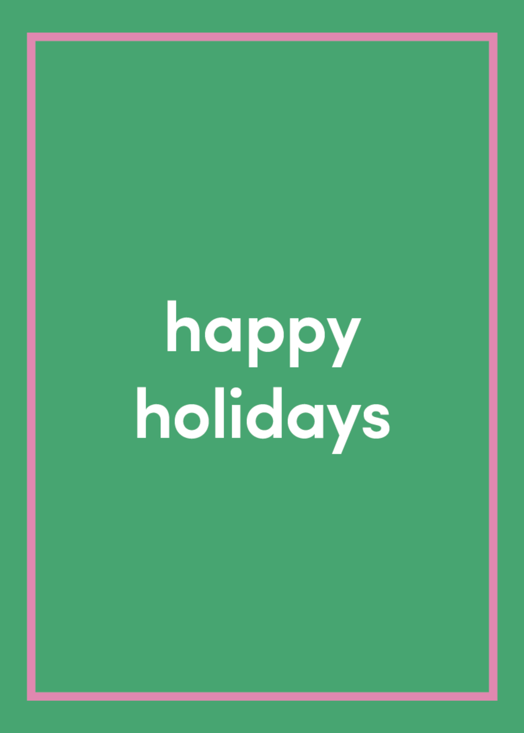 Happy Holidays Greeting Card T7