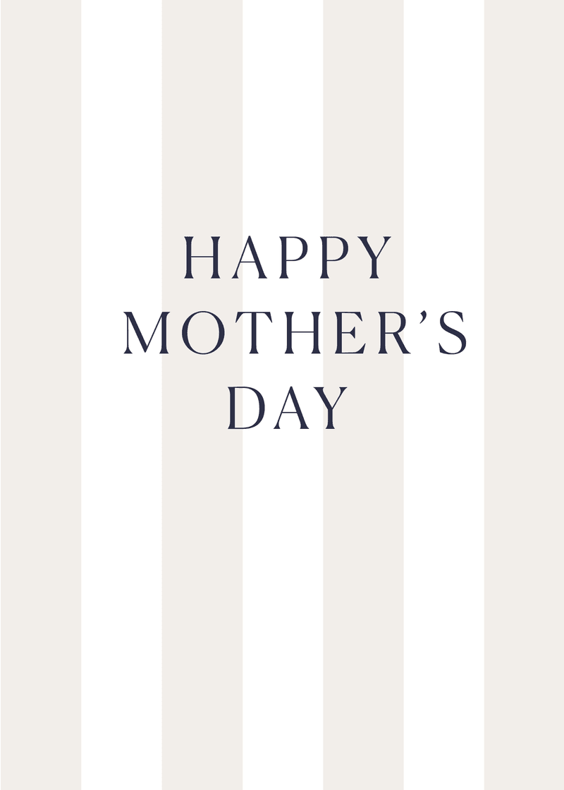 Mother's Day Stripes Greeting Card R8