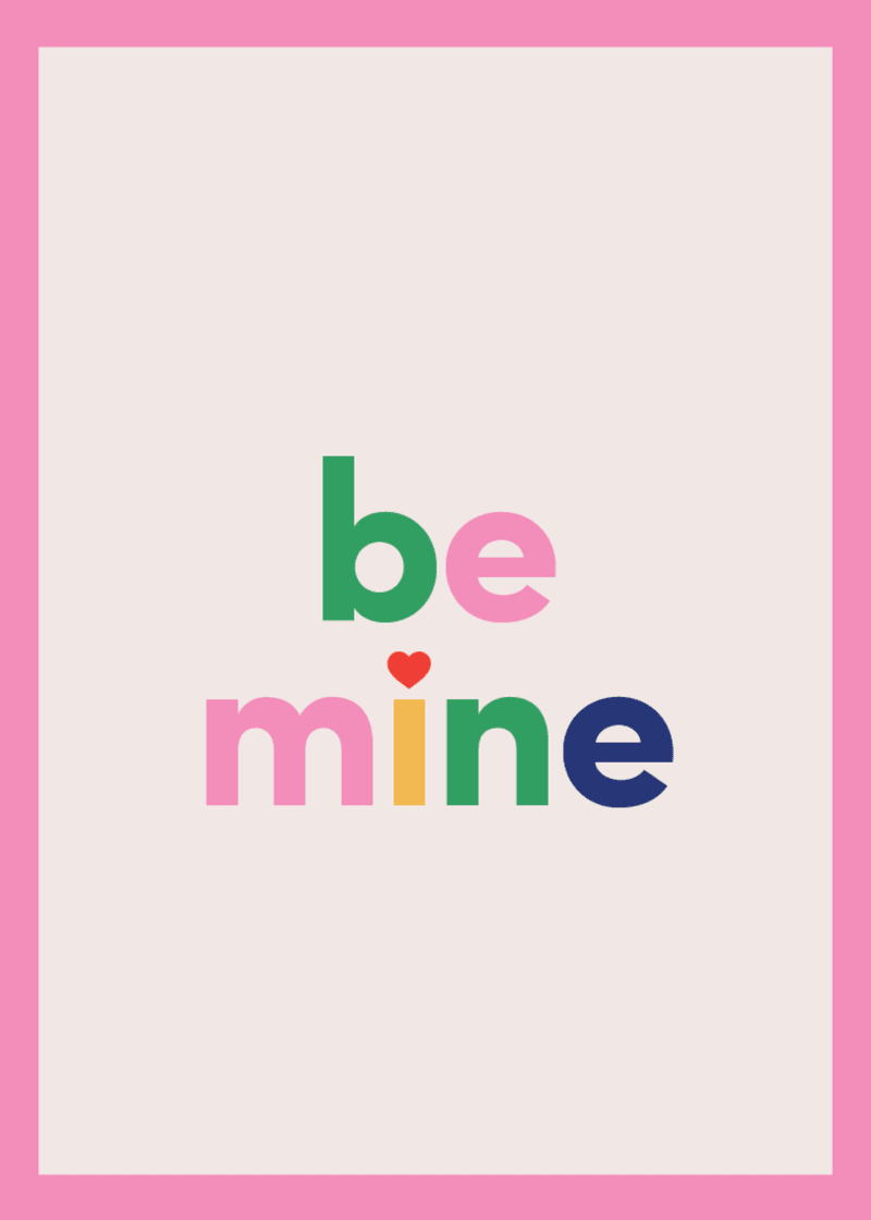 Be Mine Greeting Card P5