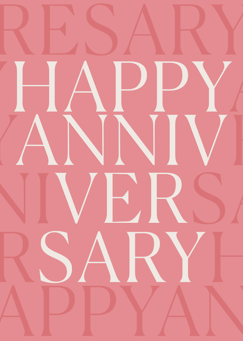 Happy Anniversary Greeting Card Y0