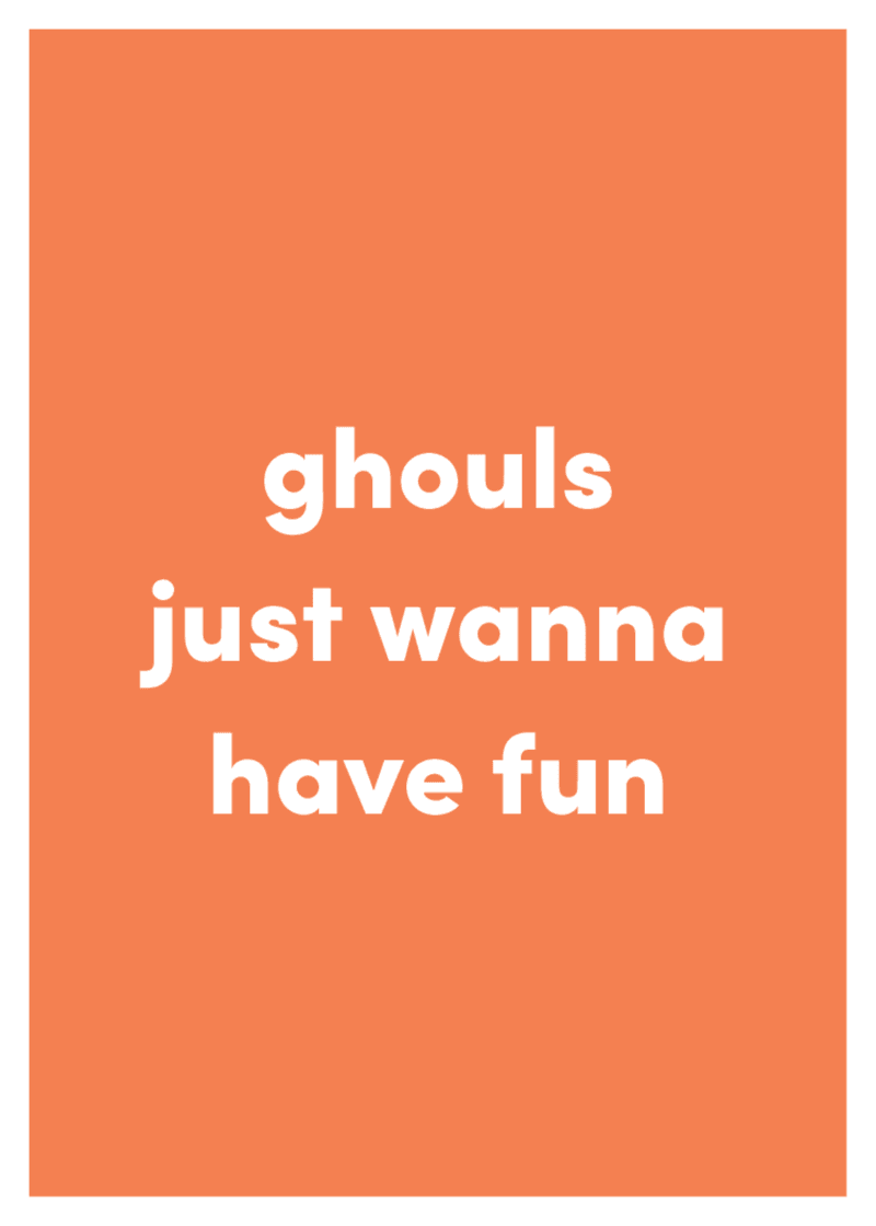 Ghouls Greeting Card B9