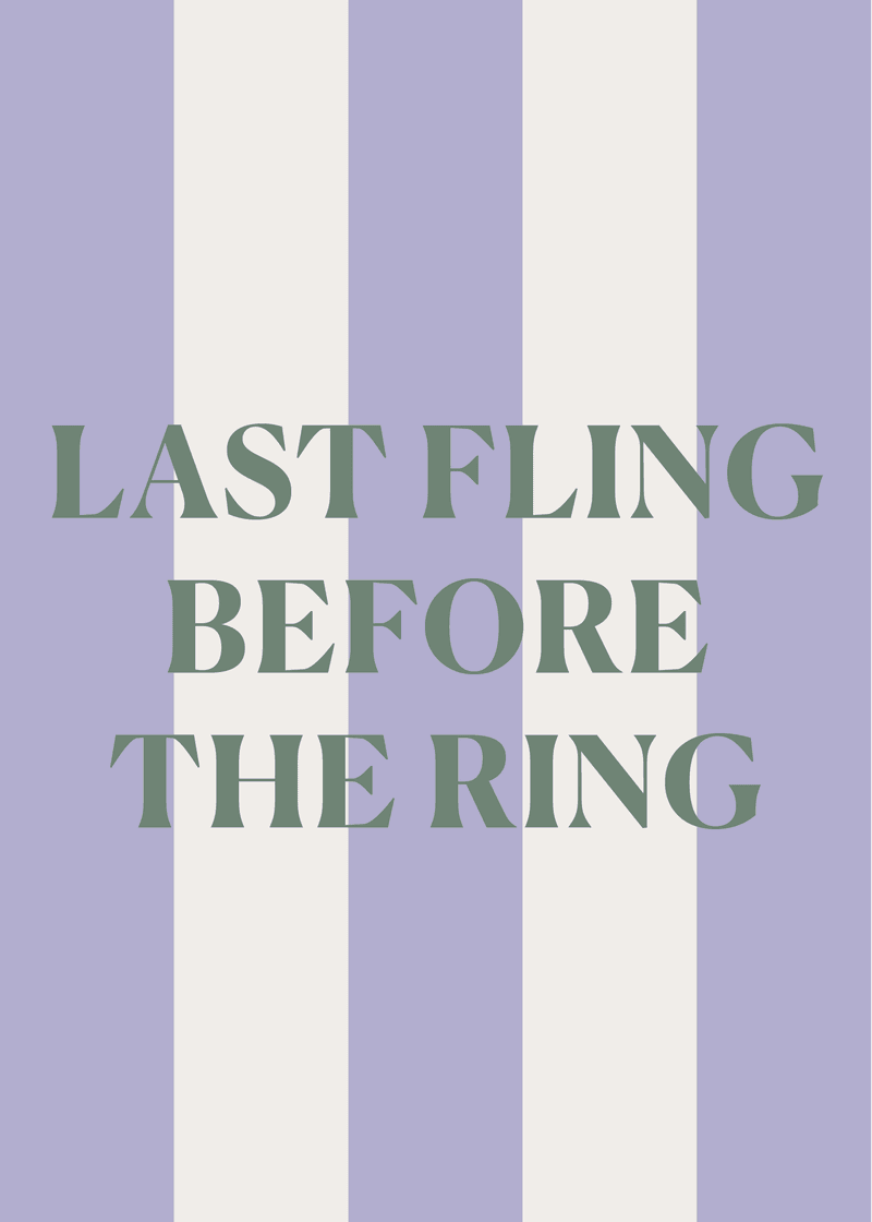 Last Fling Greeting Card B4