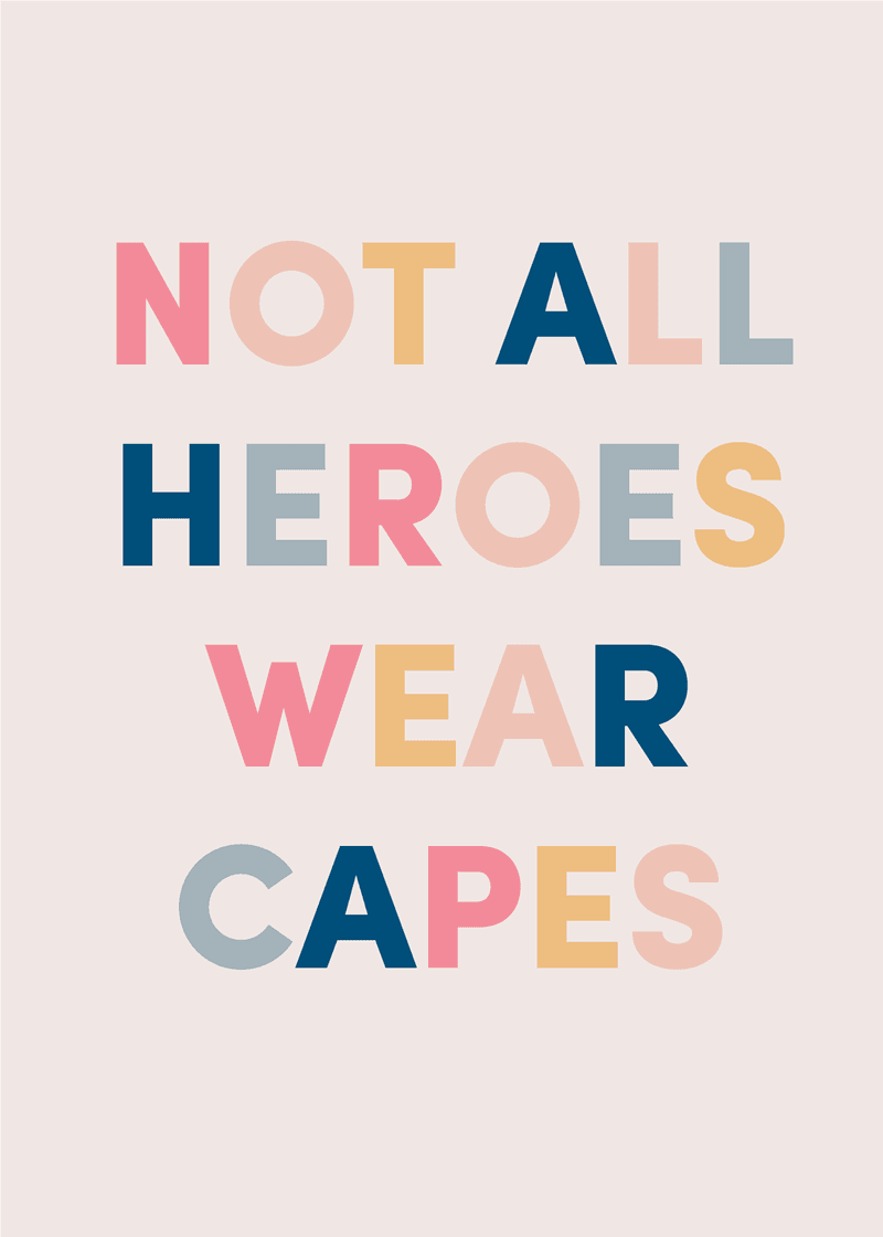 Heroes Greeting Card F0