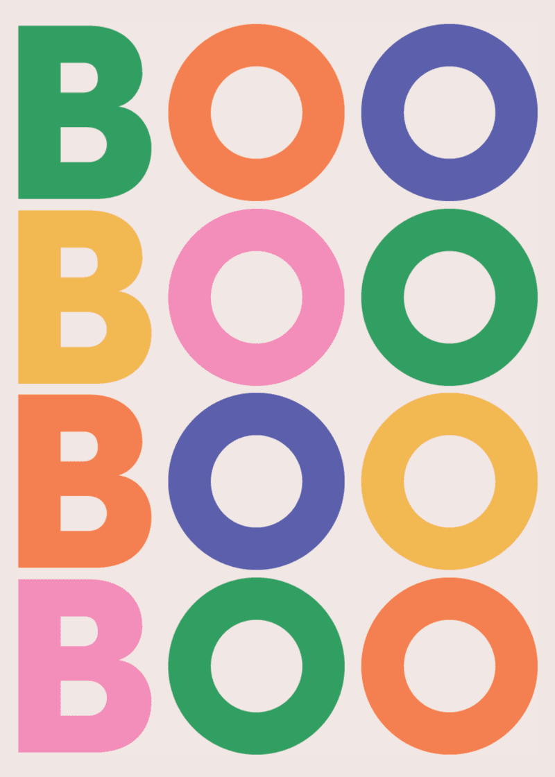 Boo Greeting Card D2