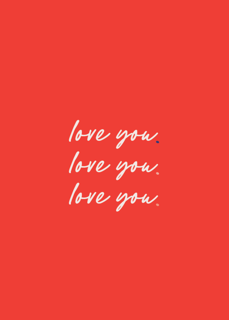 Love You Greeting Card O7