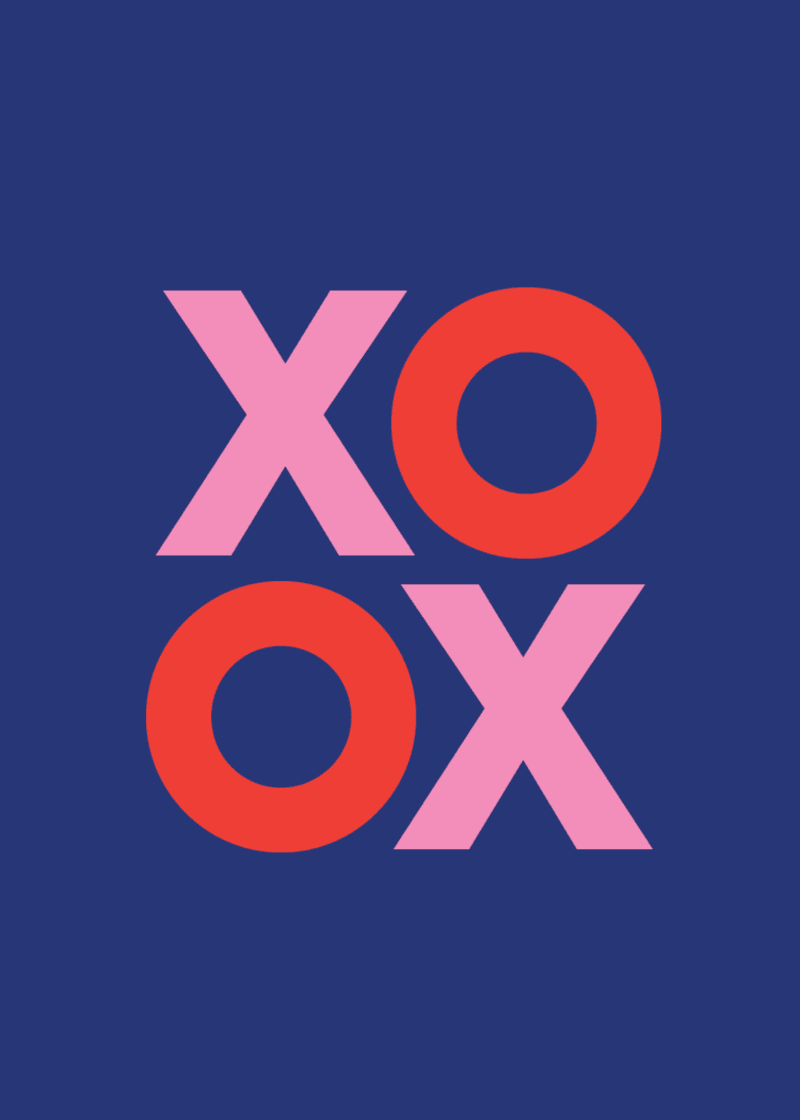 XOXO Greeting Card R6