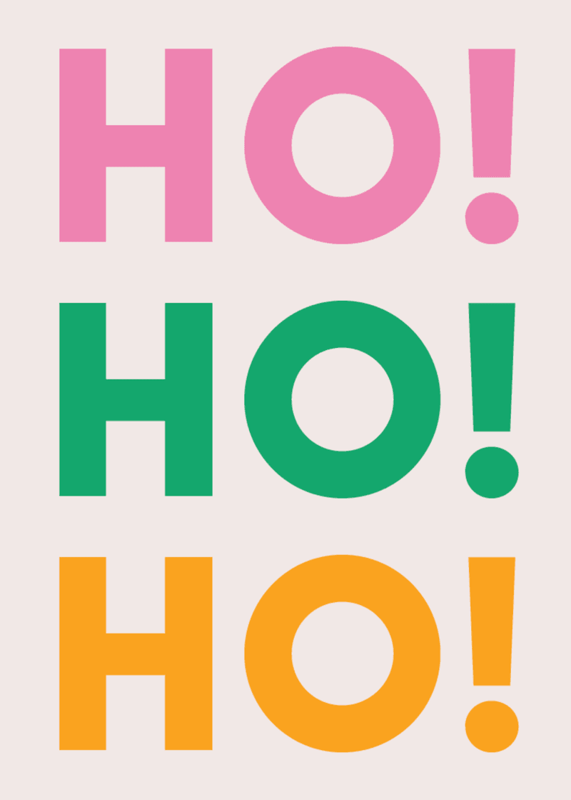 Ho Ho Ho Greeting Card Z0
