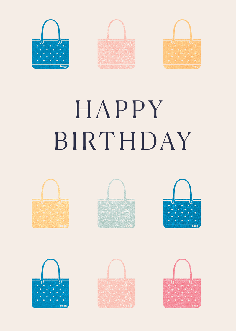 Happy Birthday Totes Greeting Card A3