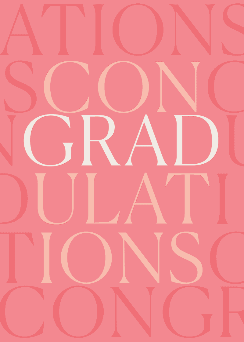 Graduation Congratulations Greeting Card B6