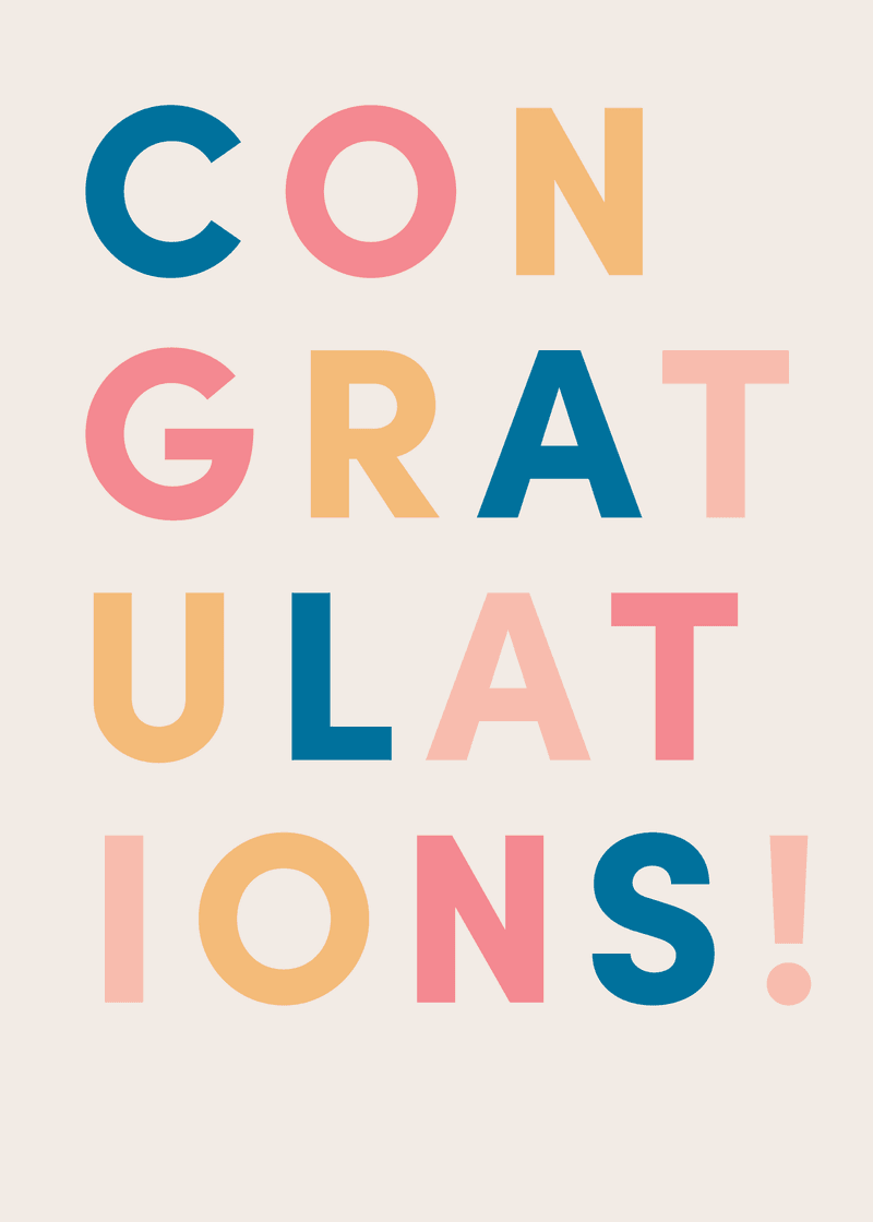 Bogg Congratulations Greeting Card L3