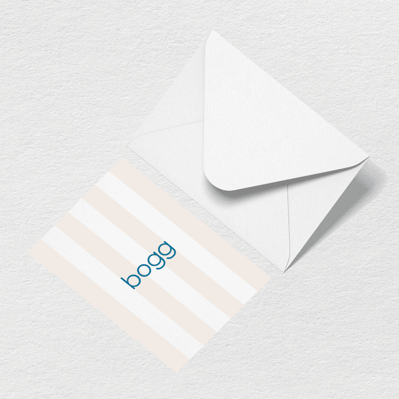 Bogg Stripes Greeting Card O1