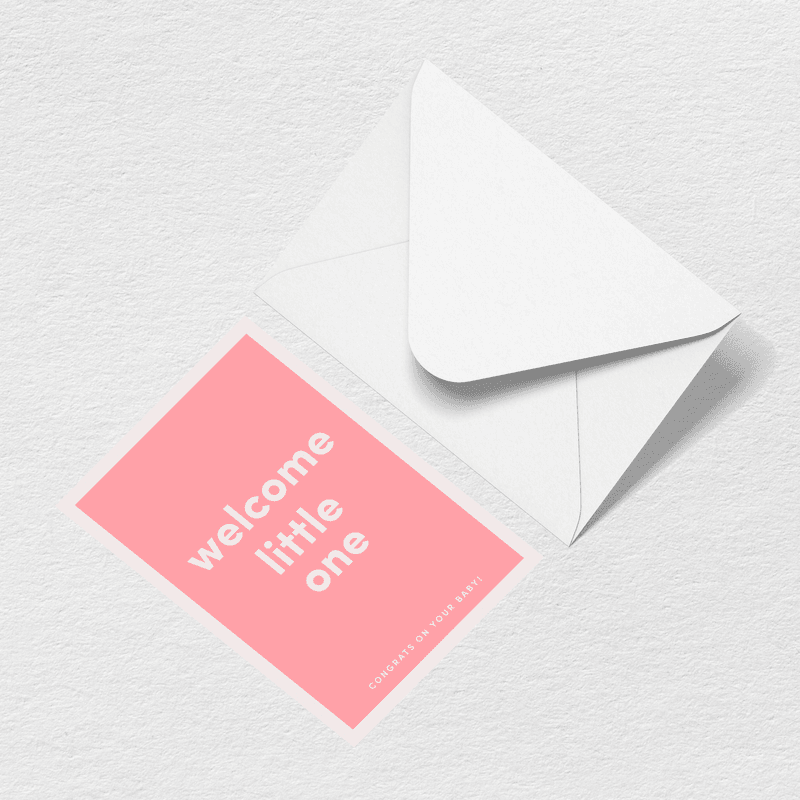 Welcome Little One Greeting Card I5