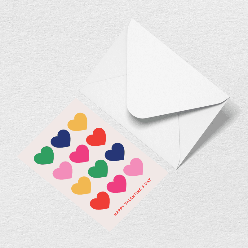 Hearts Greeting Card O1