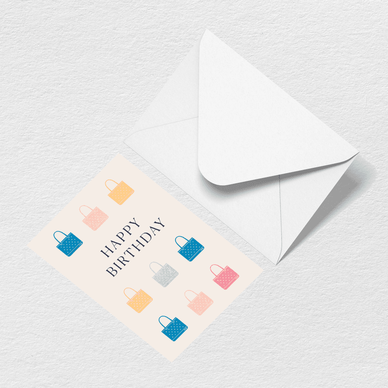 Happy Birthday Totes Greeting Card A3