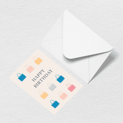 Happy Birthday Totes Greeting Card A3