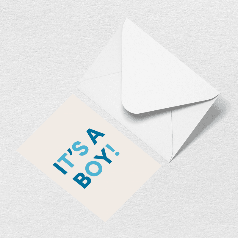 It's A Boy Greeting Card H9