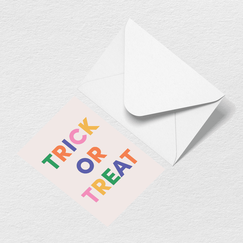 Trick or Treat Greeting Card X9