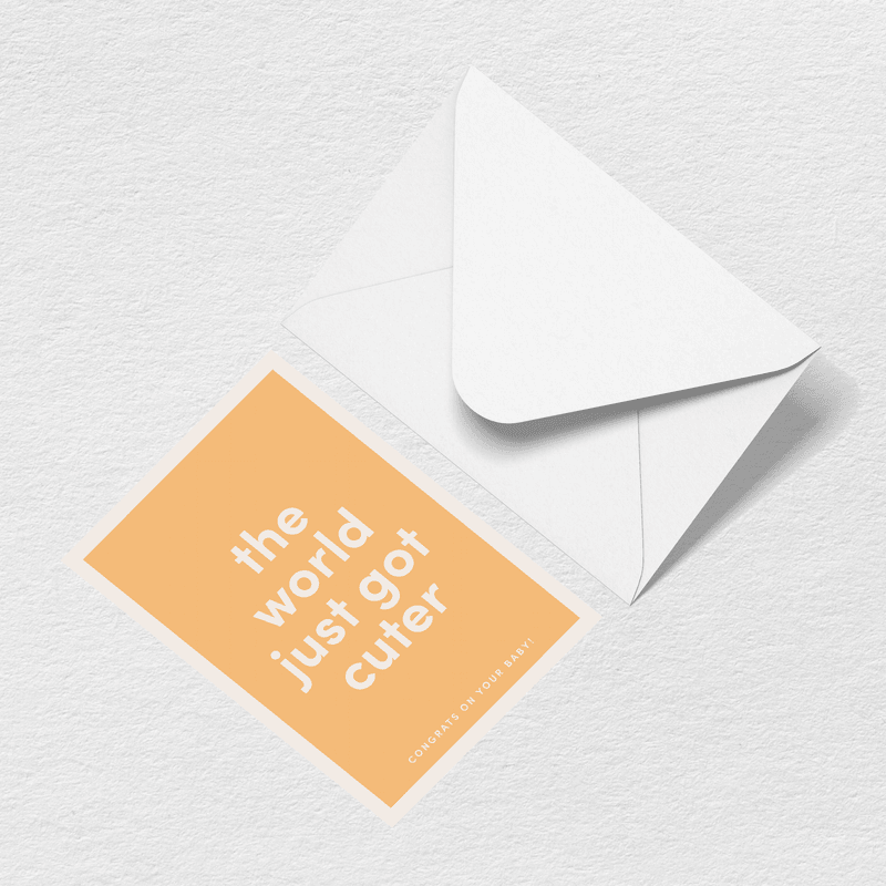 World Just Got Cuter Greeting Card N7