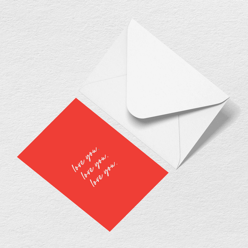 Love You Greeting Card O7