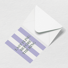 Last Fling Greeting Card B4