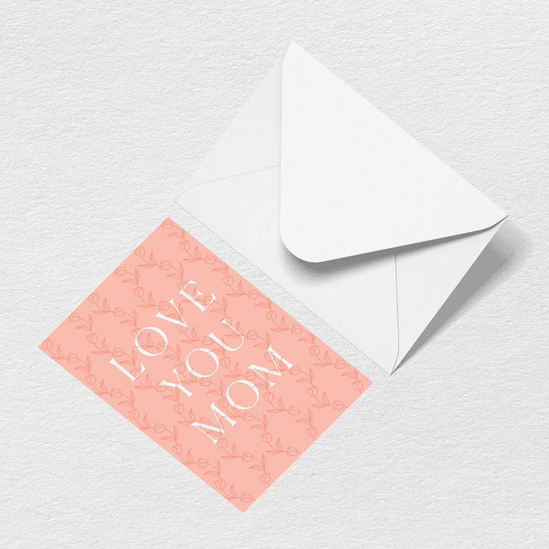 Love You Mom Greeting Card X0